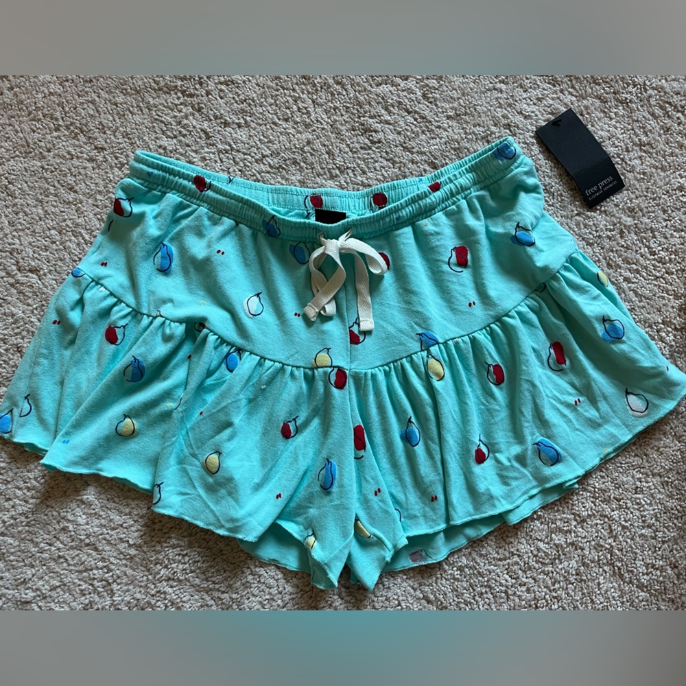 COPY - NWT Free Press | Pear Print Pajama Skort Sz M ~ So flirty!! 🍐